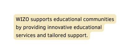 WIZO supports educational communities by providing innovative educational services and tailored support